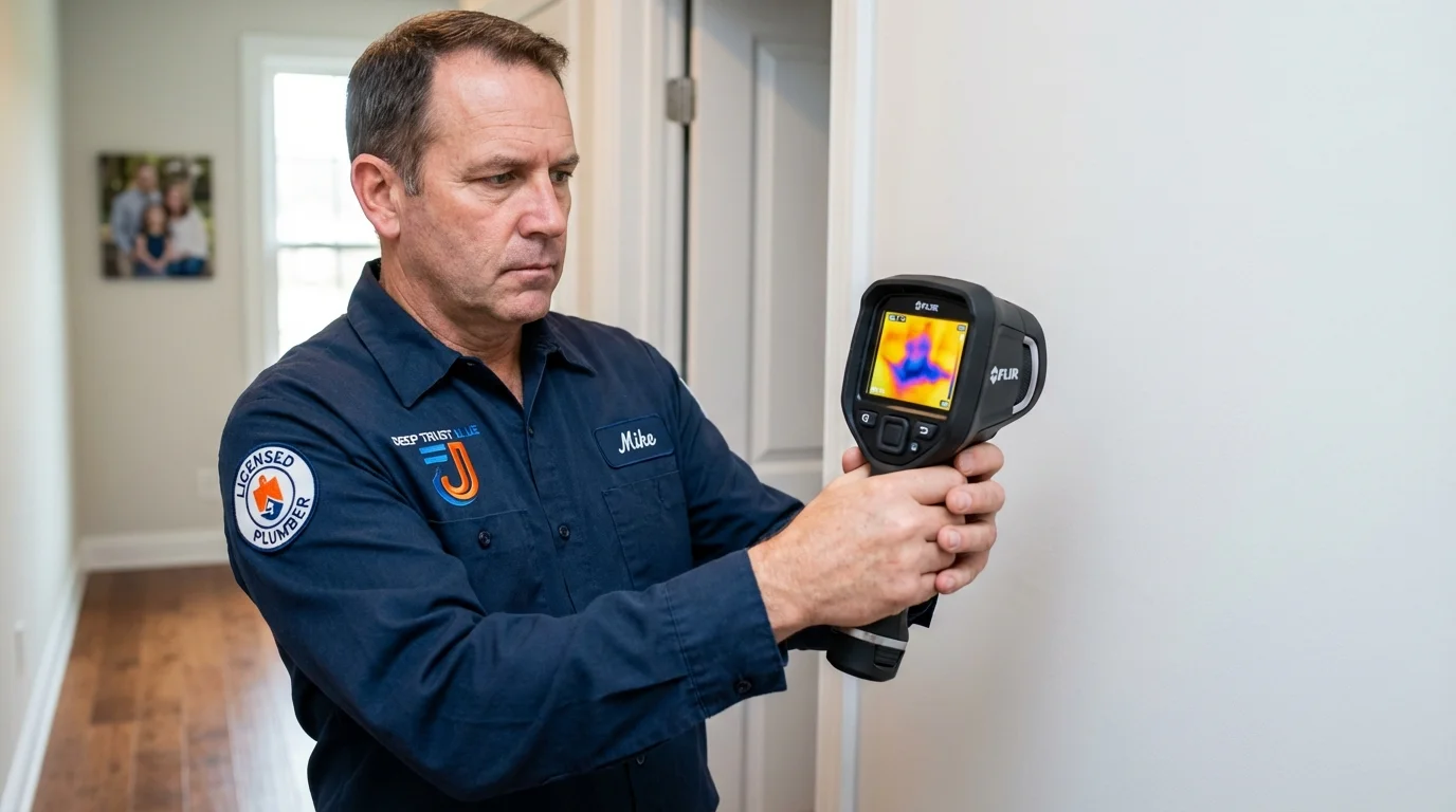 Thermal imaging leak detection by Johns Plumbing LLC in Fulton